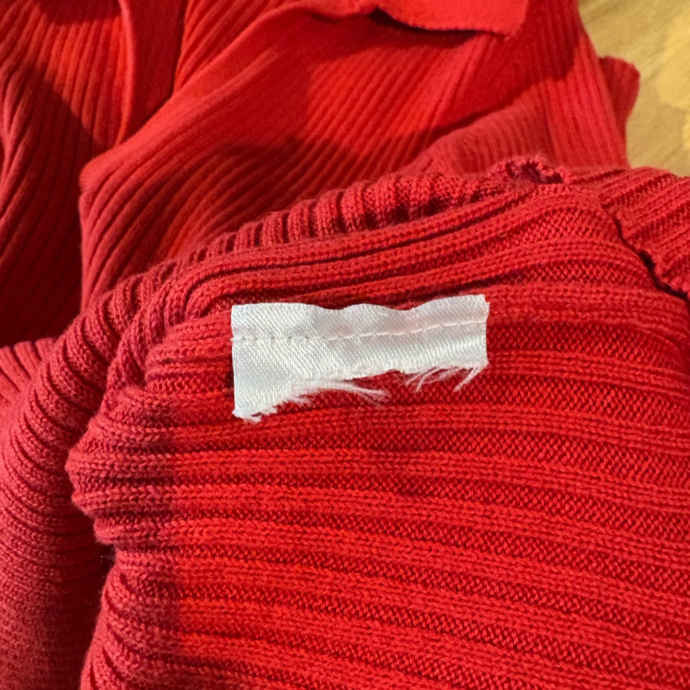 Maeve Red V-Neck Sweater - Picture 7 of 7